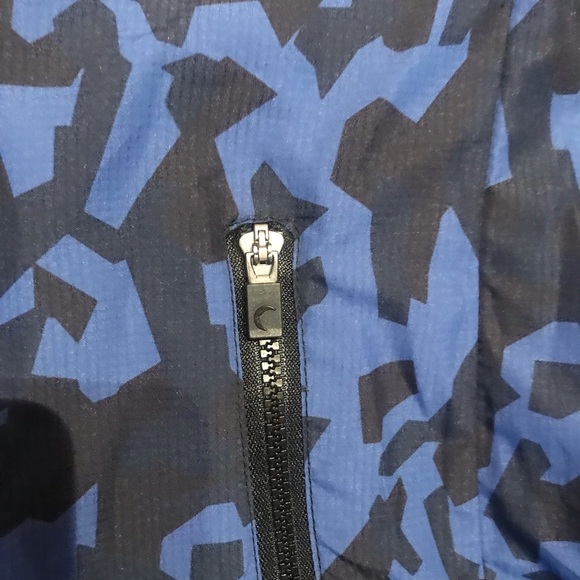 Zyia Blue Mens/Unisex! Blue Camo Speed Jacket zipper jacket LIKE NEW - Picture 5 of 7